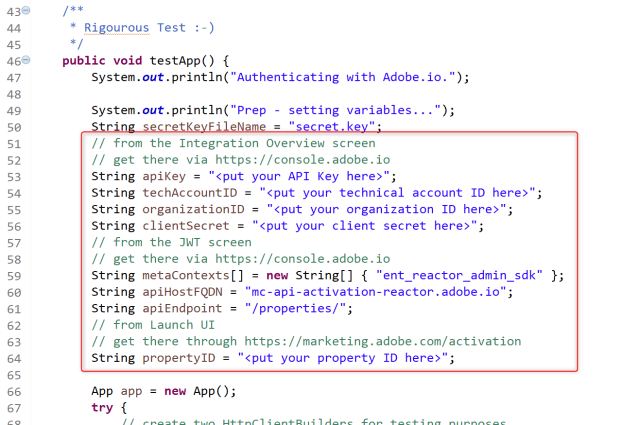 Accessing Adobe I/O using Java – Web Analytics for Developers