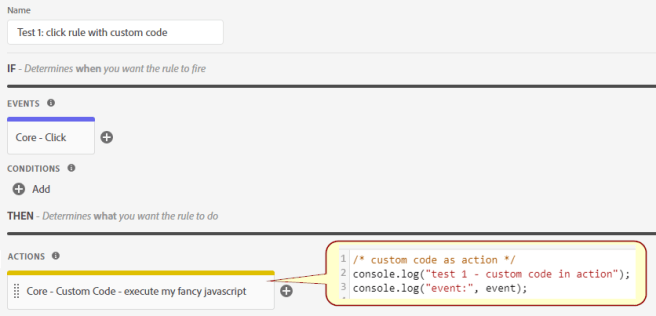 Custom Code Actions in Launch – Web Analytics for Developers